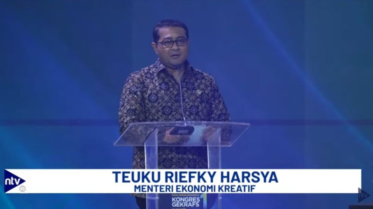 Menteri Ekonomi Kreatif/Kepala Badan Ekonomi Kreatif Teuku Riefky Harsya.