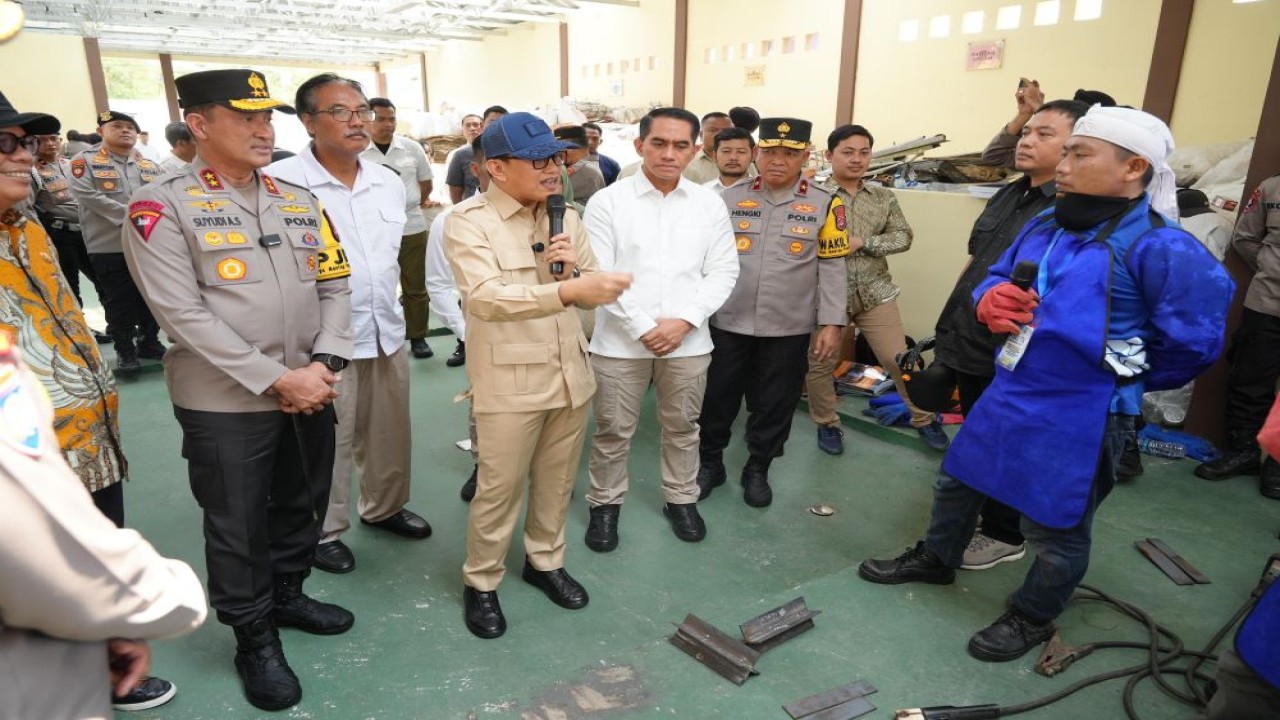 Menteri P2MI Abdul Kadir Karding meninjau langsung kegiatan Balai Poliran Polda Banten/Foto: Istimewa