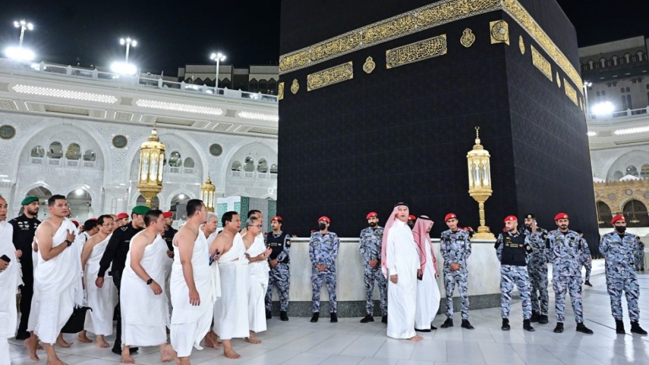 Presiden Prabowo Subianto melaksanakan ibadah Umrah di Kota Suci Makkah pada Kamis dini hari, 3 Juli 2025. (Foto: BPMI Setpres/Muchlis Jr)