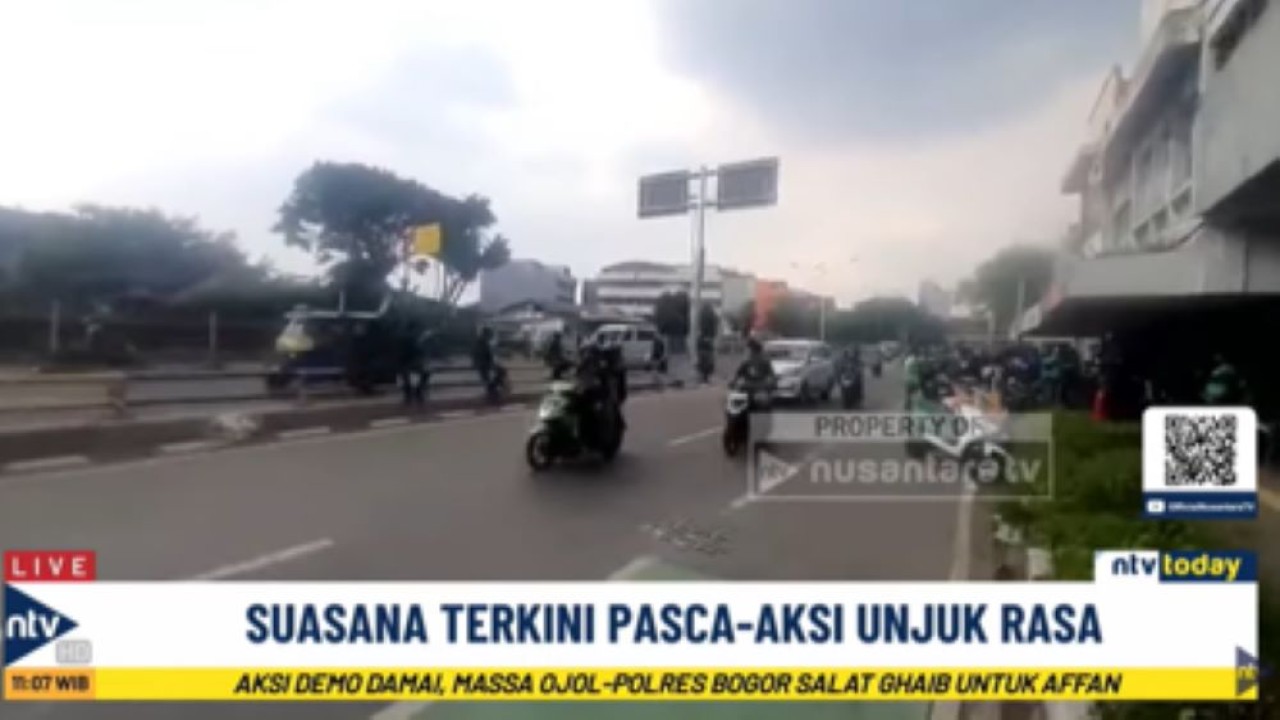 Kondisi terkini di Simpang Lima Senen Jakarta sudah berangsur kondusif