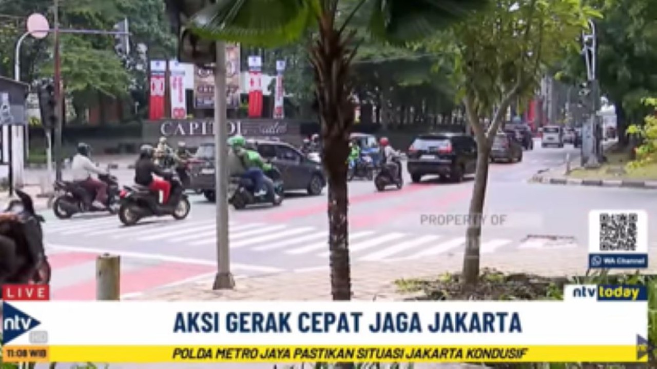 Situasi terkini dan kondisi lalu lintas di Kwitang sekitar Mako Brimob