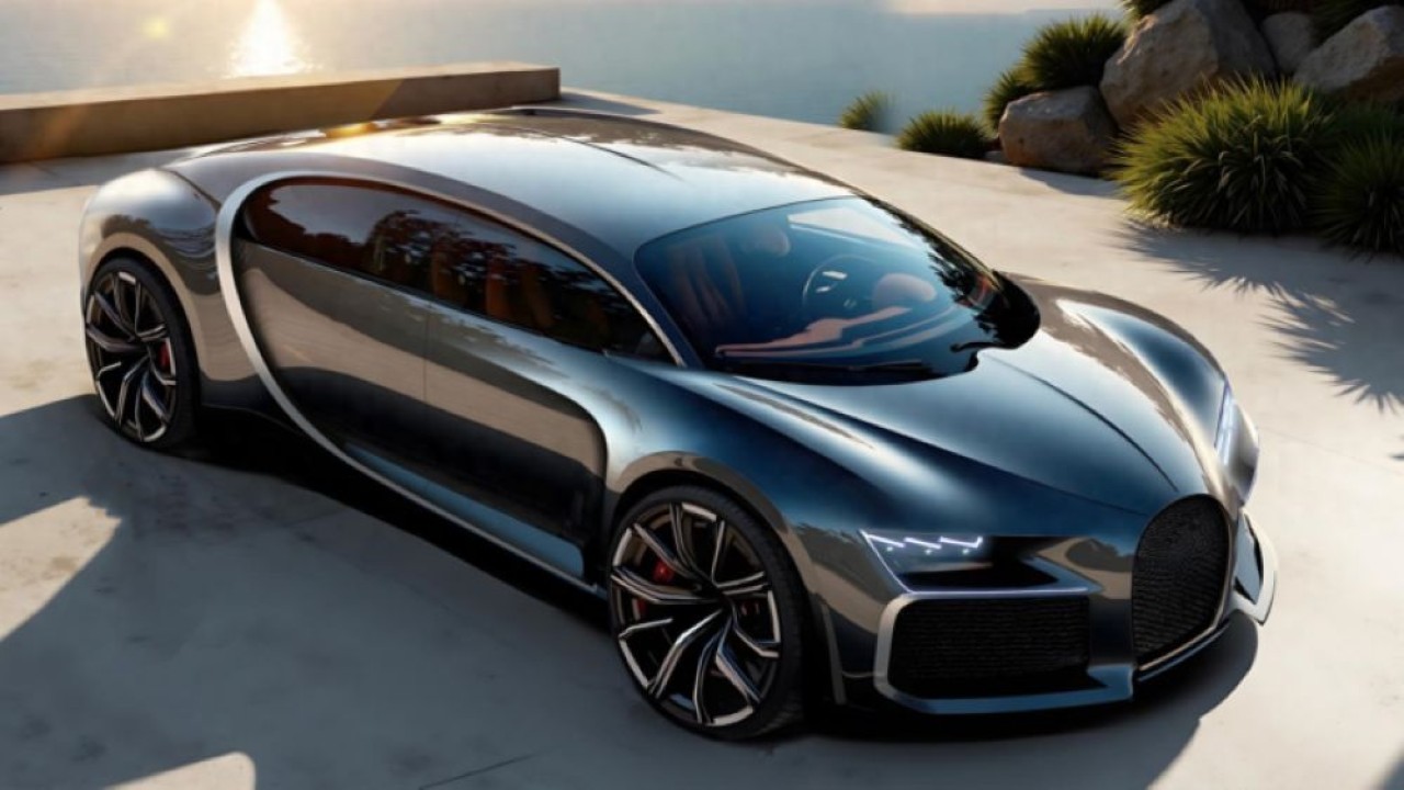 Dreame Technology merilis gambar render dari mobil listrik ultra mewah yang mirip Bugatti Chiron. (Foto: Dreame via CarNewsChina)