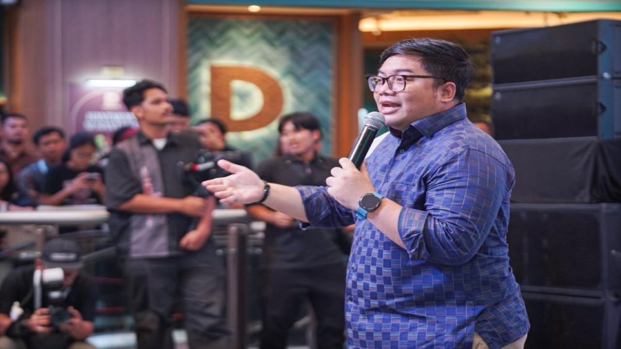 Ketua Umum DPP GEKRAFS, Kawendra Lukistian pada peluncuran BRI x GEKRAFS Pekan Belanja Ekraf yang digelar mulai 24 hingga 31 Oktober 2025 di 20 wilayah se-Indonesia/ist