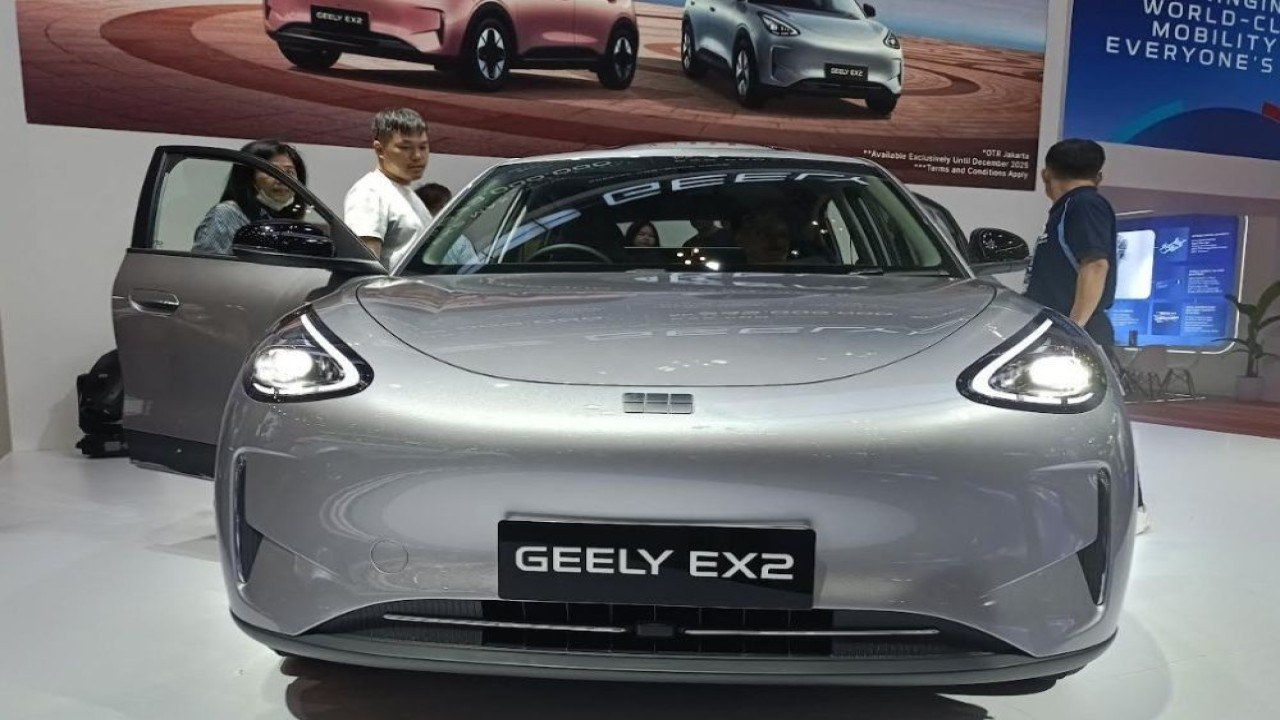Geely EX hadir di GJAW 2025. (Foto: Adiantoro/NTV)