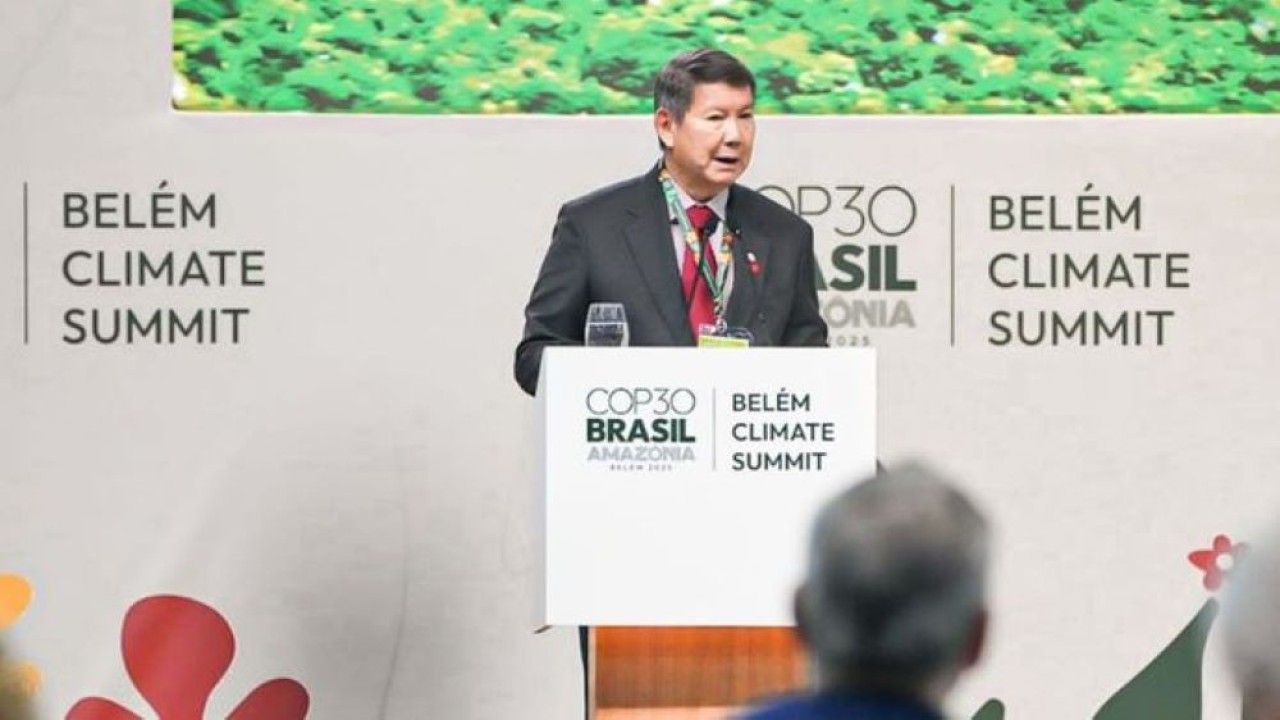 Utusan Khusus Presiden Bidang Energi dan Perubahan Iklim, Hashim Djojohadikusumo di acara Konferensi Ke-30 Perubahan Iklim Perserikatan Bangsa-Bangsa (COP30) (Dokumentasi Istimewa)