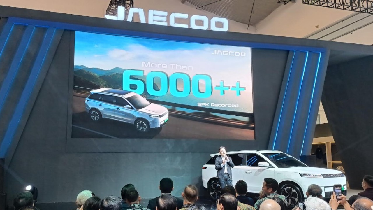 JAECOO J5 EV telah membukukan lebih dari 6.000 unit pemesanan. (Foto: Adiantoro/NTV)