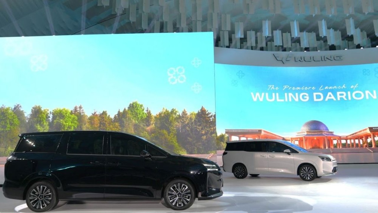 Wuling Darion resmi diluncurkan pada Rabu (5/11/2025), di Spike Airdome, PIK 2, Kabupaten Tangerang, Banten. (Foto: Adiantoro/NTV)