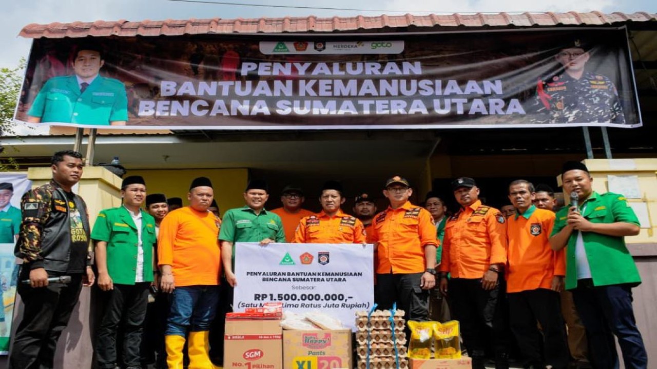 GP Ansor menyalurkan bantuan Rp3,5 miliar untuk bencana di Sumatra Barat, Sumatra Utara dan Aceh. (Foto: Istimewa)