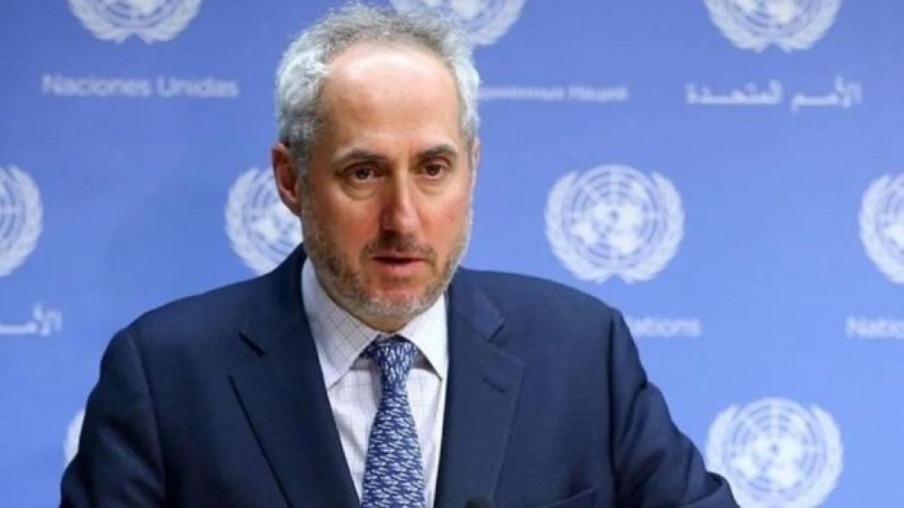 Juru bicara Sekretaris Jenderal PBB, Stephane Dujarric. ANTARA/Anadolu/PY. (Antara)