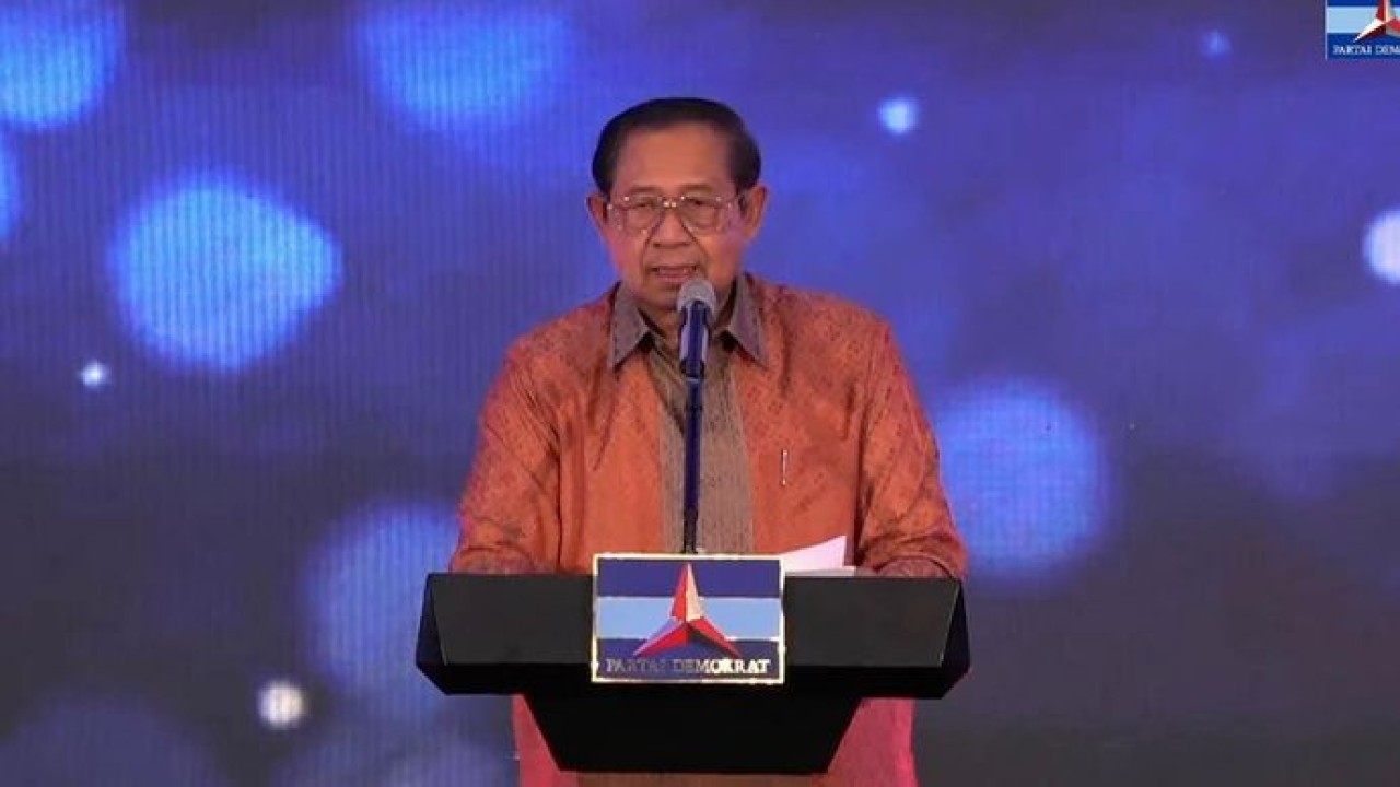 Presiden ke-6 RI yang juga Ketua Majelis Tinggi Partai Demokrat, Susilo Bambang Yudhoyono (SBY).