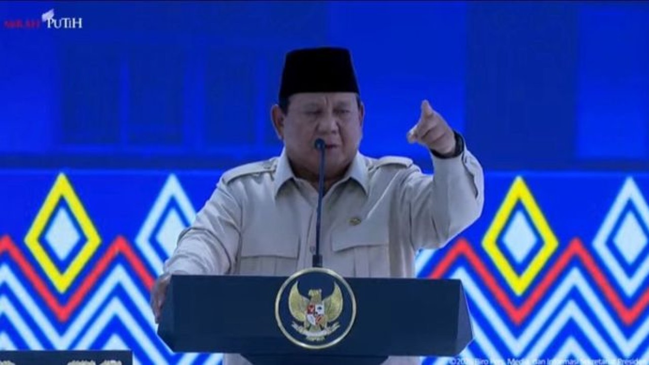Prabowo Subianto dalam peresmian Sekolah Rakyat (Istimewa)