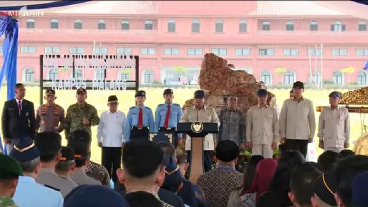 Prabowo Subianto di Sekolah Garuda Malang Jawa Timur (Istimewa)