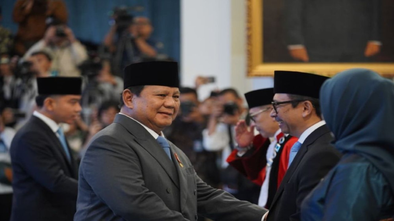 Juda Agung resmi dilantik Presiden Prabowo Subianto sebagai Wakil Menteri Keuangan (Wamenkeu) menggantikan Thomas Djiwandono di Istana Negara, Jakarta, Kamis (5/2/2026). (Foto: Dok/Istimewa)