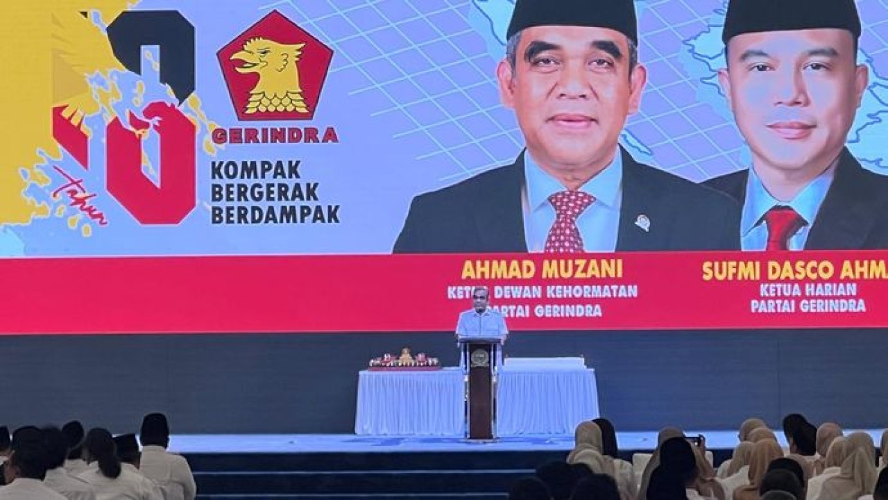 Ketua Dewan Kehormatan Partai Gerindra Ahmad Muzani. (NTVNews.id)