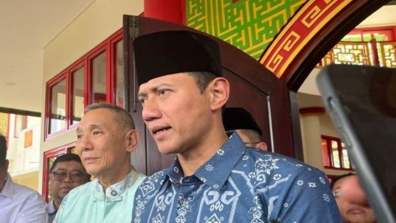 Menteri Koordinator Bidang Infrastruktur dan Pembangunan Kewilayahan (Menko IPK), Agus Harimurti Yudhoyono (AHY). (Foto: Ntvnews.id/Adiansyah)