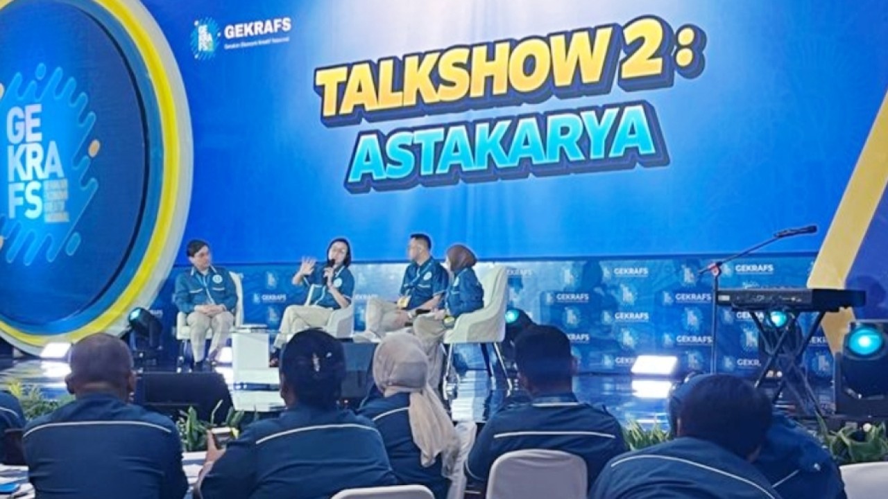 Wakil Menteri Ekonomi Kreatif, Irene Umar di Gekrafs 2026 (Ntvnews.id/Adiansyah)