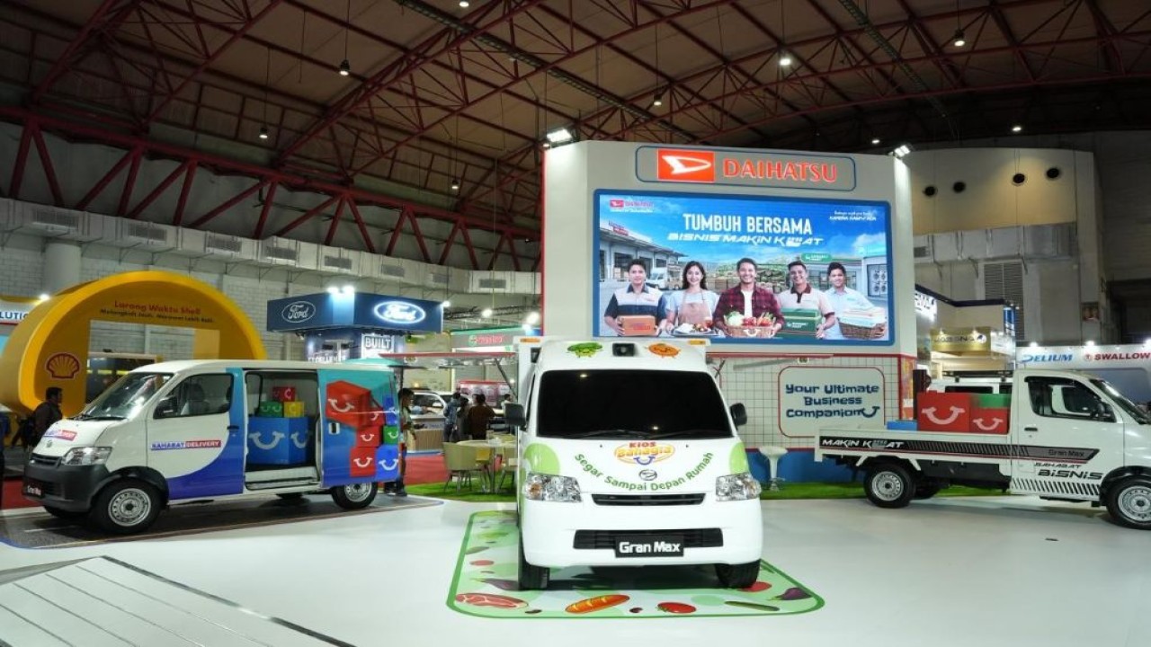 Booth Daihatsu di GIICOMVEC, JIExpo Kemayoran, pada 8-11 April 2026. (Foto: Dok/Istimewa)
