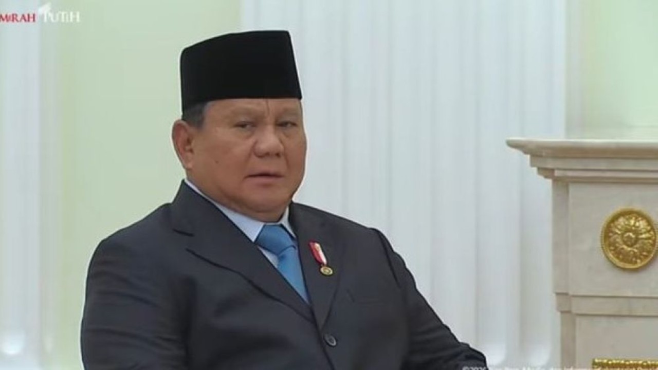 Presiden Prabowo Subianto. (Foto: Tangkapan Layar)