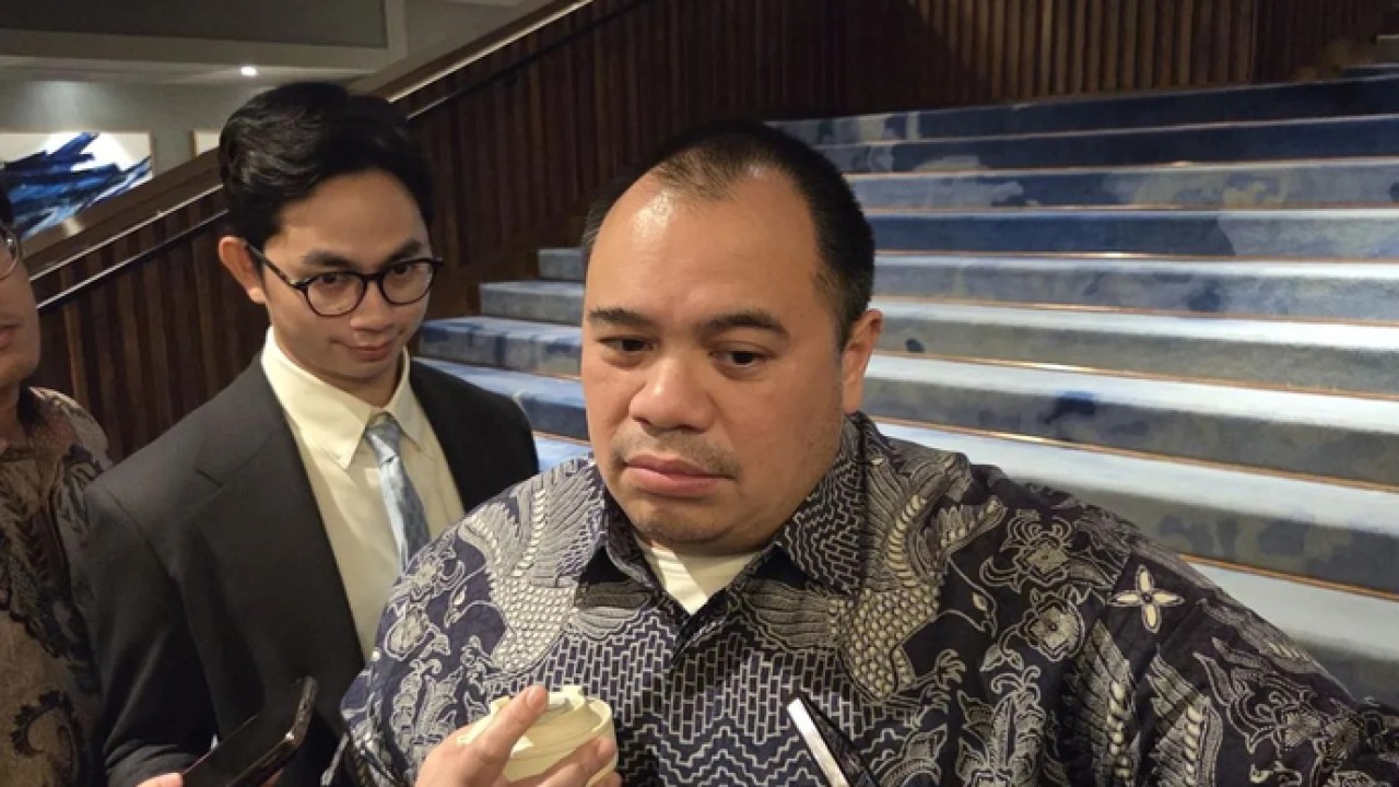 Chief Investment Officer (CIO) Danantara Pandu Sjahrir saat ditemui dalam acara Fitch Ratings Annual Indonesia Conference di Jakarta, Kamis 23 April 2026. (ANTARA/Bayu Saputra) (Antara)