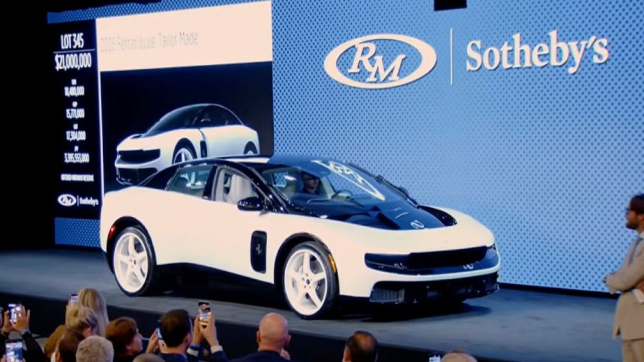 Ferrari Luce dengan kode "Chassis 0" bahkan diyakini menjadi salah satu mobil baru termahal yang pernah terjual di dunia. (Foto: Istimewa via Drive)
