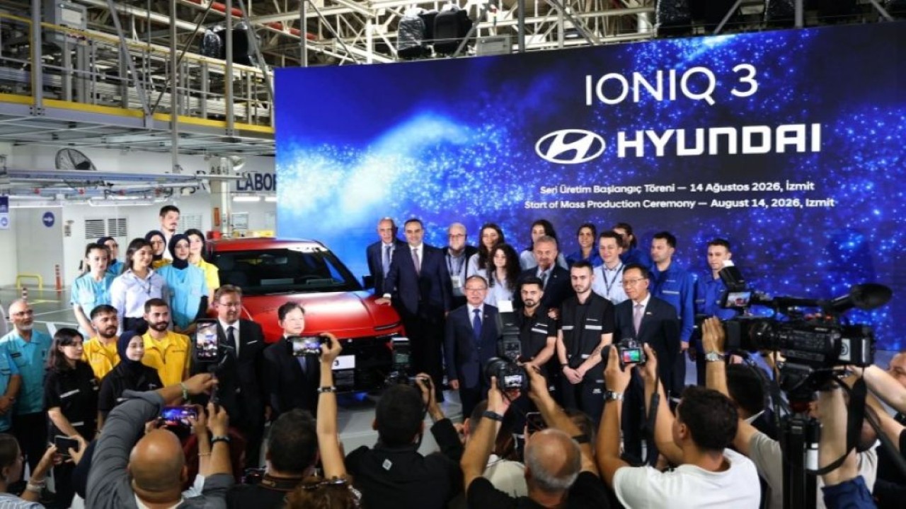 Hyundai resmi memulai produksi Hyundai Ioniq 3 di pabriknya yang berada di Izmit, Turki. (Foto: Instimewa via ArenaEV)