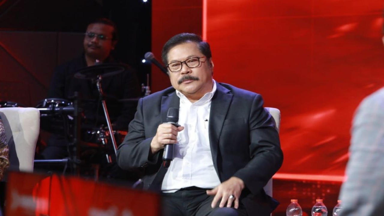 Mantan Jaksa Agung Muda Intelijen (Jamintel) Kejaksaan Agung periode 2017-2020, Jan S. Maringka saat menjadi narasumber program Suara Nusantara bertajuk "Febrie Melawan, Keadilan Dipertaruhkan?" yang tayang di Nusantara TV, Rabu, 19 Agustus 2026. (Foto: Dok/Nusantara TV)