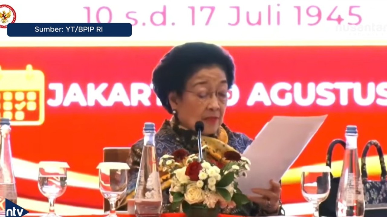 Ketua Dewan Pengarah Badan Pembinaan Ideologi Pancasila (BPIP) Megawati Soekarnoputri. (Foto: Tangkapan layar YouTube)