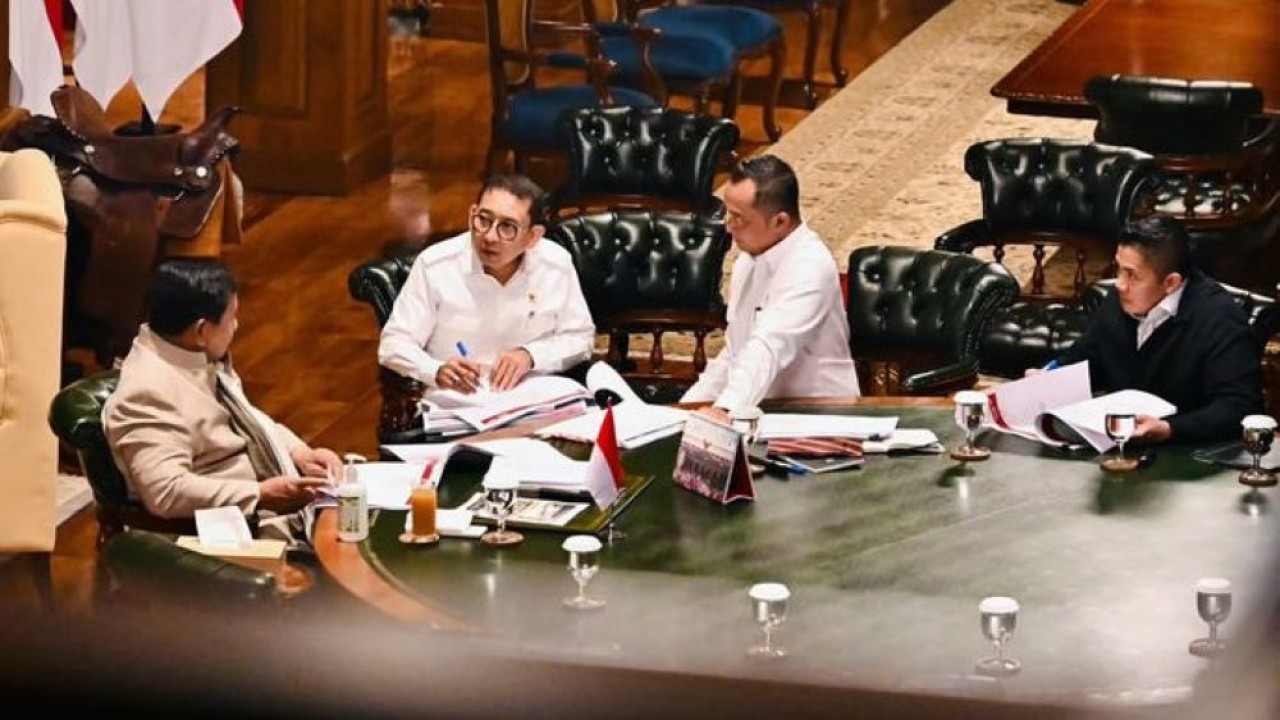 Presiden Prabowo Subianto menerima Menteri Kebudayaan (Menbud) Fadli Zon di Hambalang, Kabupaten Bogor, pada Selasa, 1 September 2026. (Foto: Istimewa)